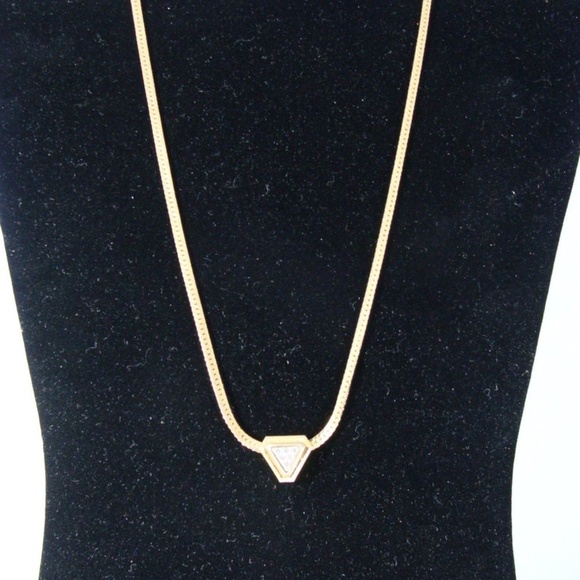 Vintage AVON Rhinestone Slide Necklace - Picture 4 of 5